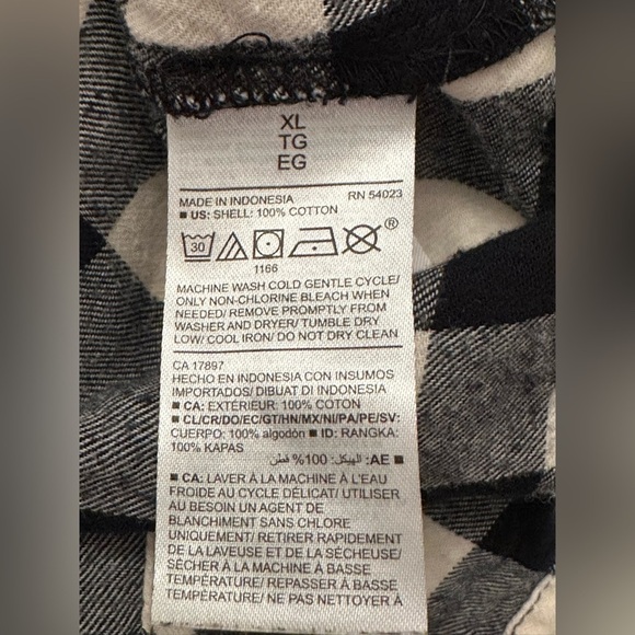 Old Navy Women’s Tunic Button Down Long Sleeve Plaid Shirt Size XL - Picture 7 of 11